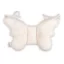 Sleepee Butterfly anti-shock pillangó babapárna Bamboo,  bézs leveles mintával, rázkódás elleni fejtámasztó babapárna babakocsiba és autósülésbe