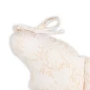 Sleepee Butterfly anti-shock pillangó babapárna Bamboo,  bézs leveles mintával, rázkódás elleni fejtámasztó babapárna babakocsiba és autósülésbe