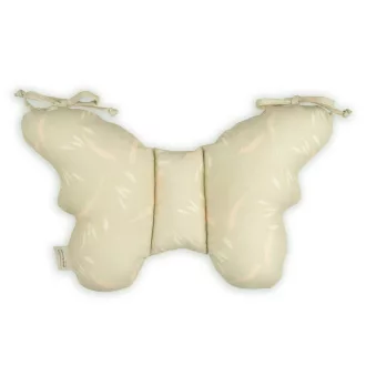 Sleepee Butterfly anti-shock pillangó babapárna Meadow, zöld leveles mintával, rázkódás elleni fejtámasztó babapárna babakocsiba és autósülésbe