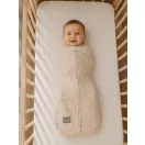 Sleepee First Step újszülött baba pólya, puha pamut anyagból, Blossom, színes virágmintával (0.5 TOG)