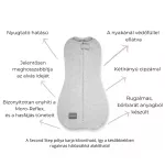 Sleepee Second Step baba pólya, puha pamut anyagból, zöld leveles (Bamboo) mintával (0.5 TOG)