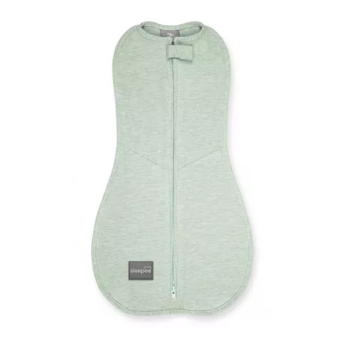 Sleepee First Step újszülött baba pólya, puha pamut anyagból, menta zöld (Mint) színben (0.5 TOG)