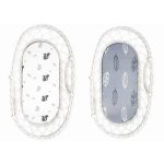 Lepedő szett mózeskosárhoz / bölcsőhöz (2 db-os) / Squirrel-feather