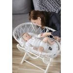 Sleepee puha pamut lepedő szett 2 db mózeskosárhoz babáknak / Squirrel-feather