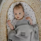 Sleepee Bamboo Touch vastag kötött bambusz babatakaró rózsaszín (Pink) színben, extra puha és meleg hőszabályozó takaró újszülötteknek