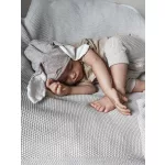 Sleepee Bamboo Touch vastag kötött bambusz babatakaró rózsaszín (Pink) színben, extra puha és meleg hőszabályozó takaró újszülötteknek