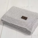 Sleepee Bamboo Touch vastag kötött bambusz babatakaró szürke (Grey) színben, extra puha és meleg hőszabályozó takaró újszülötteknek