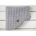 Sleepee Royal Baby kerek baba játszószőnyeg grey (szürke) színben, puha steppelt velúr játszószőnyeg babáknak