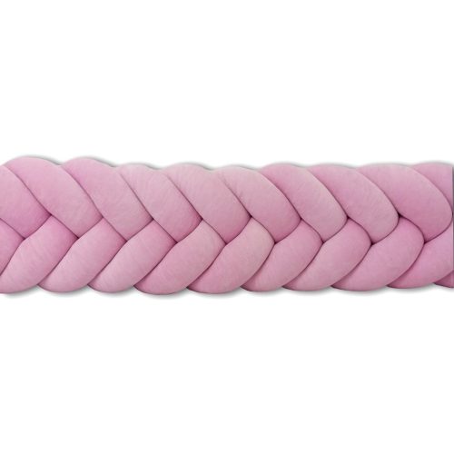Candy pink velúr fonott rácsvédő (Halszálka fonat)