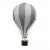Sleepee M méretű hőlégballon babaszoba dekoráció dark grey (sötétszürke) színben, kézzel készült függő gyerekszoba dísz és elegáns babaváró ajándék