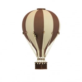 Sleepee egyedi és hangulatos puha textil hőlégballon dekor babaszobába / BROWN